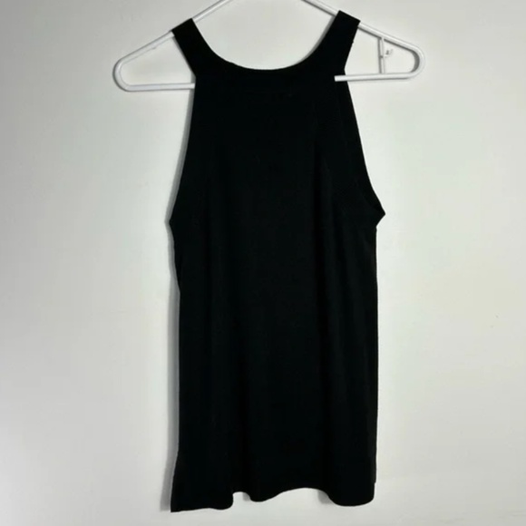 Banana Republic Black Textured Crew-Neck Sweater Tank (Size Small) - Picture 3 of 7